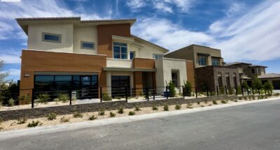 Modern homes in Summerlin South The Peaks Acention